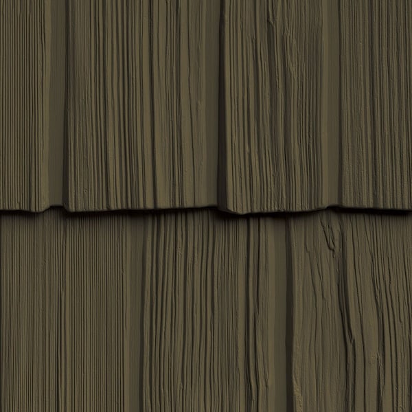 The Foundry 10in. W x 62 1/2in. L Exposure, Vinyl Staggered Shakes Total 100 Sq. Feet, 528 - Smoke Grey, 23PK 1201528 - main